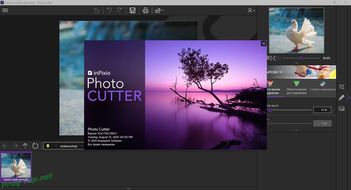 Удаление деталей с фотоснимков - inPixio Photo Cutter 10.4.7542 RePack (& Portable) by TryRooM — изображение 2