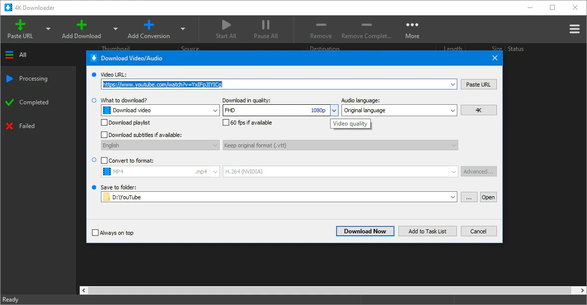Видеозагрузчик 4K Downloader 6.0.11 — изображение 2