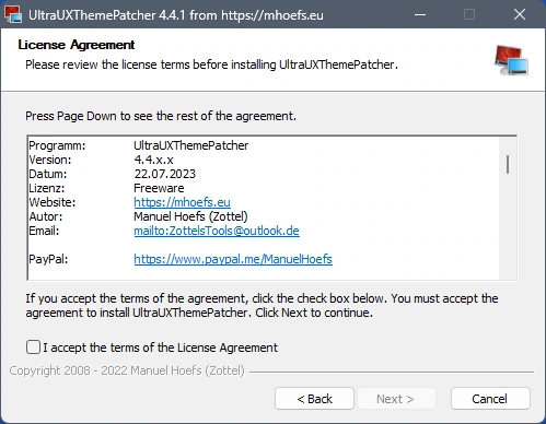 UltraUXThemePatcher 4.4.1 — изображение 2