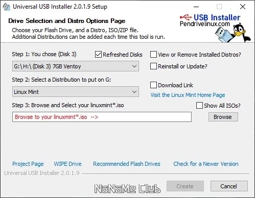 Universal USB Installer 2.0.1.9 Portable — изображение 2