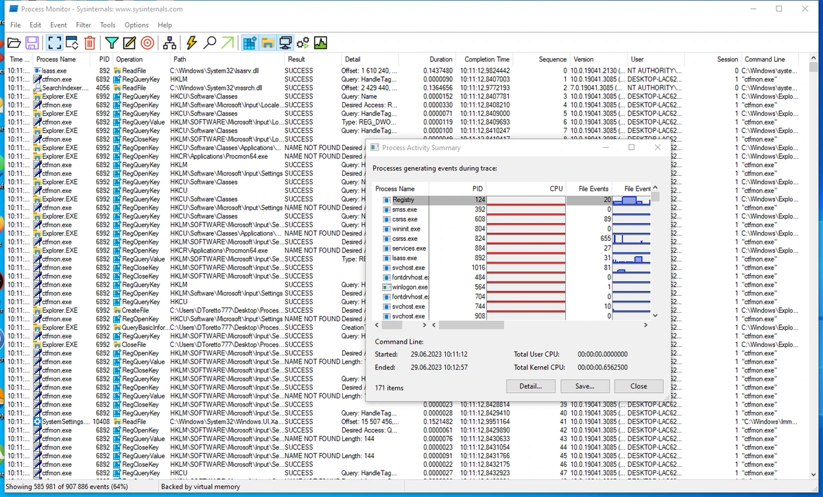 Управление процессами Windows Process Monitor 3.95 — изображение 2