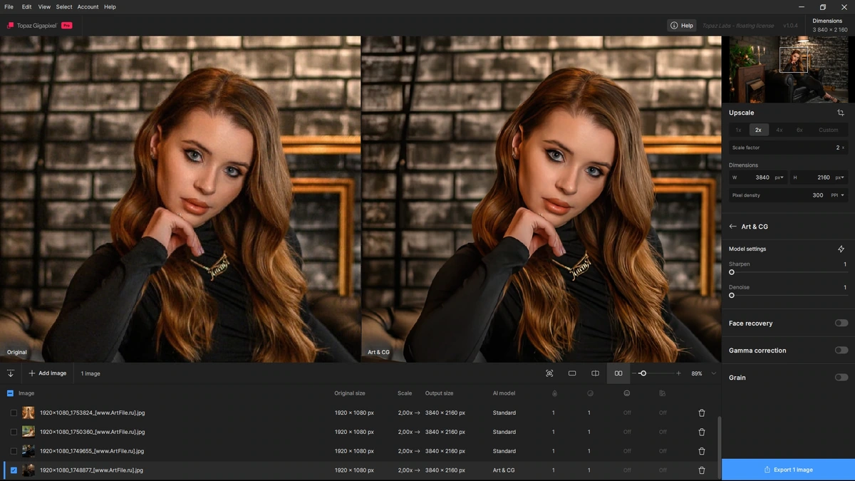 Увеличение фотоснимков Topaz Gigapixel 1.0.4 + models by 7997 — изображение 2