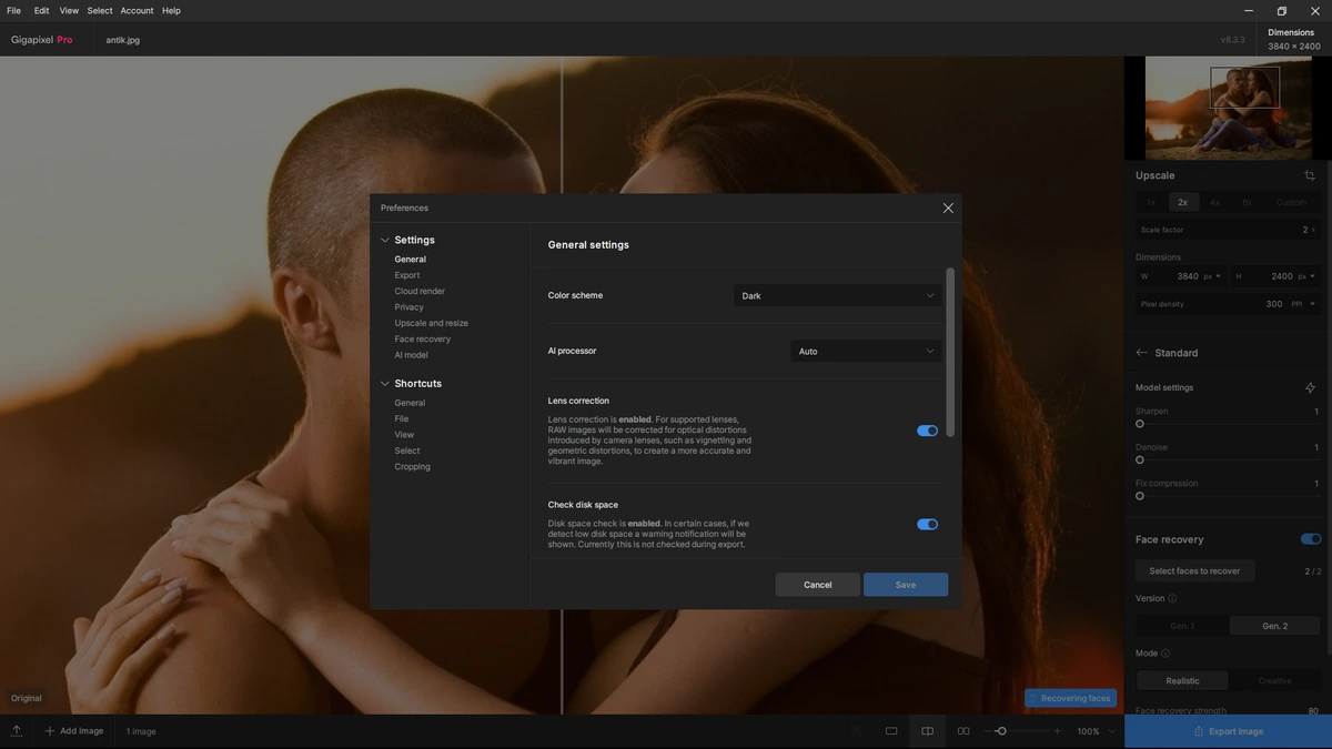 Увеличение картинок без потерь Topaz Gigapixel AI Pro 8.3.3 RC — изображение 2