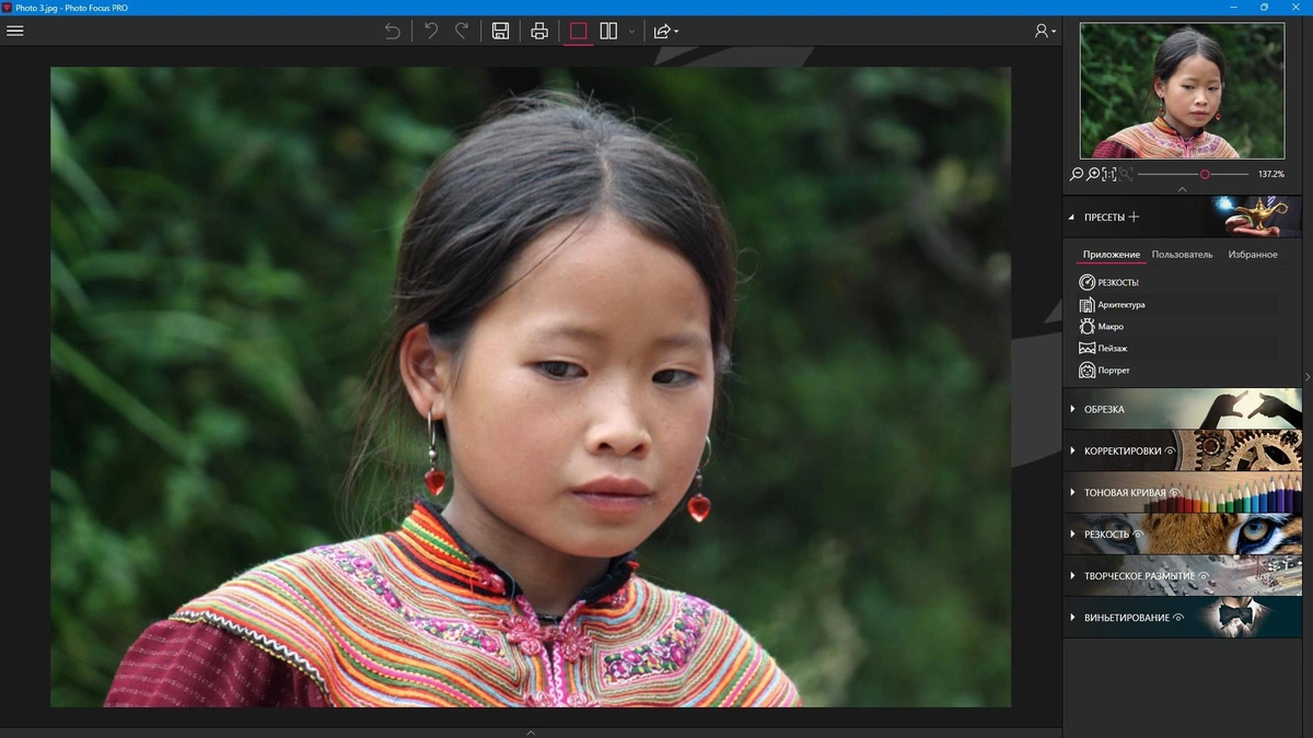 Увеличение резкости фото inPixio Photo Focus Pro 4.3.8624 by TryRooM — изображение 2