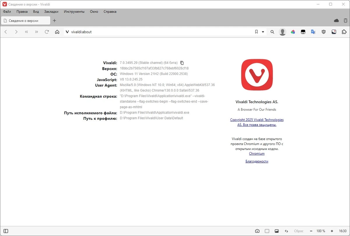 Веб браузер Vivaldi 7.0.3495.29 include standalone — изображение 2