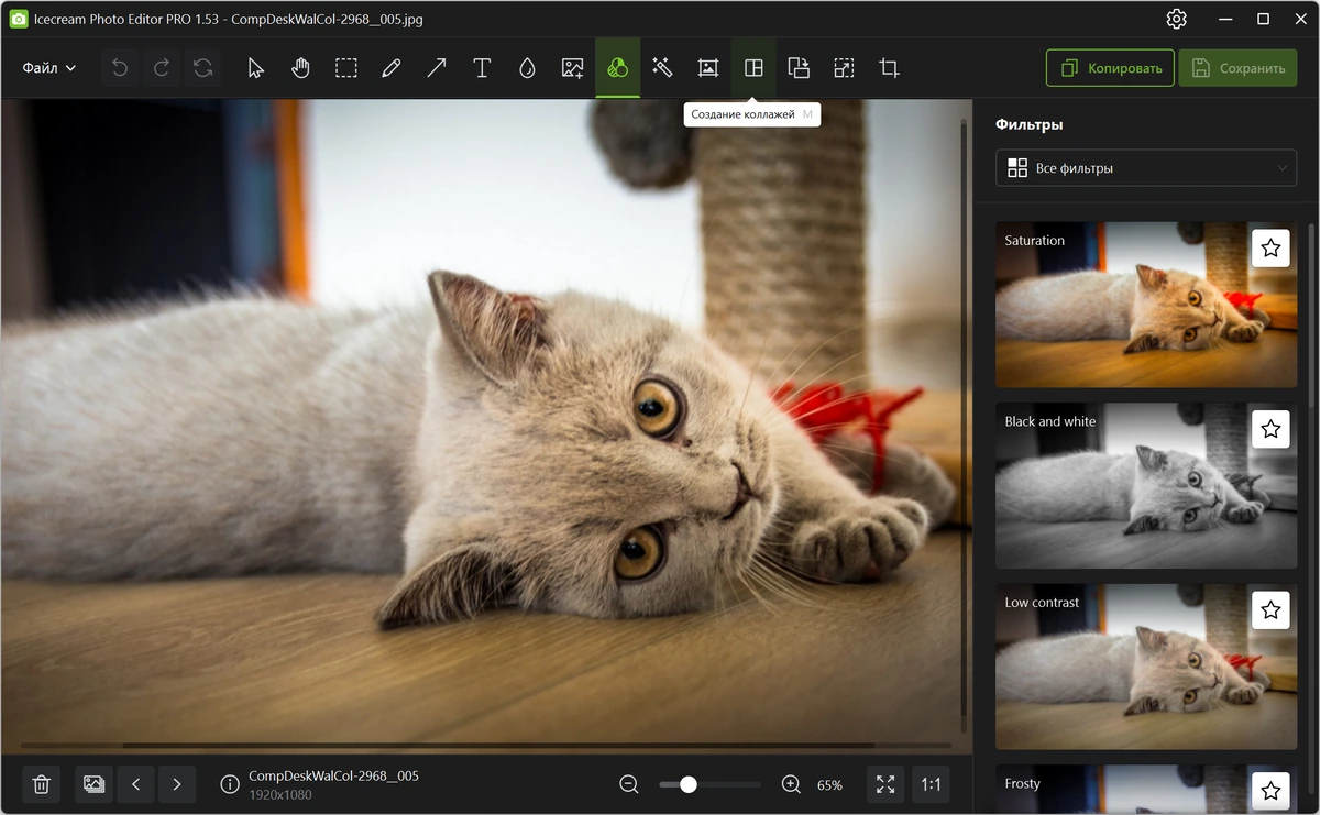 Фоторедактор Icecream Photo Editor Pro 1.53 — изображение 2