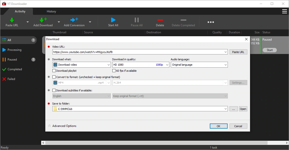 Видеозагрузчик YT Downloader 9.17.7 — изображение 2