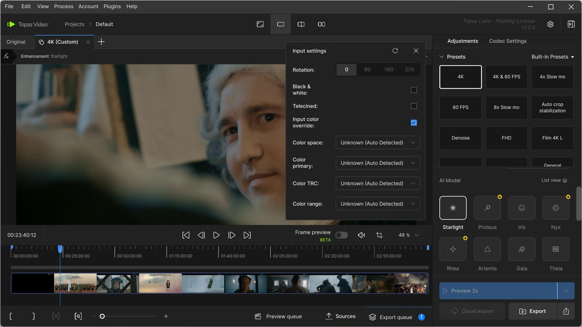 Восстановление видео Topaz Video 1.0.4 — изображение 2