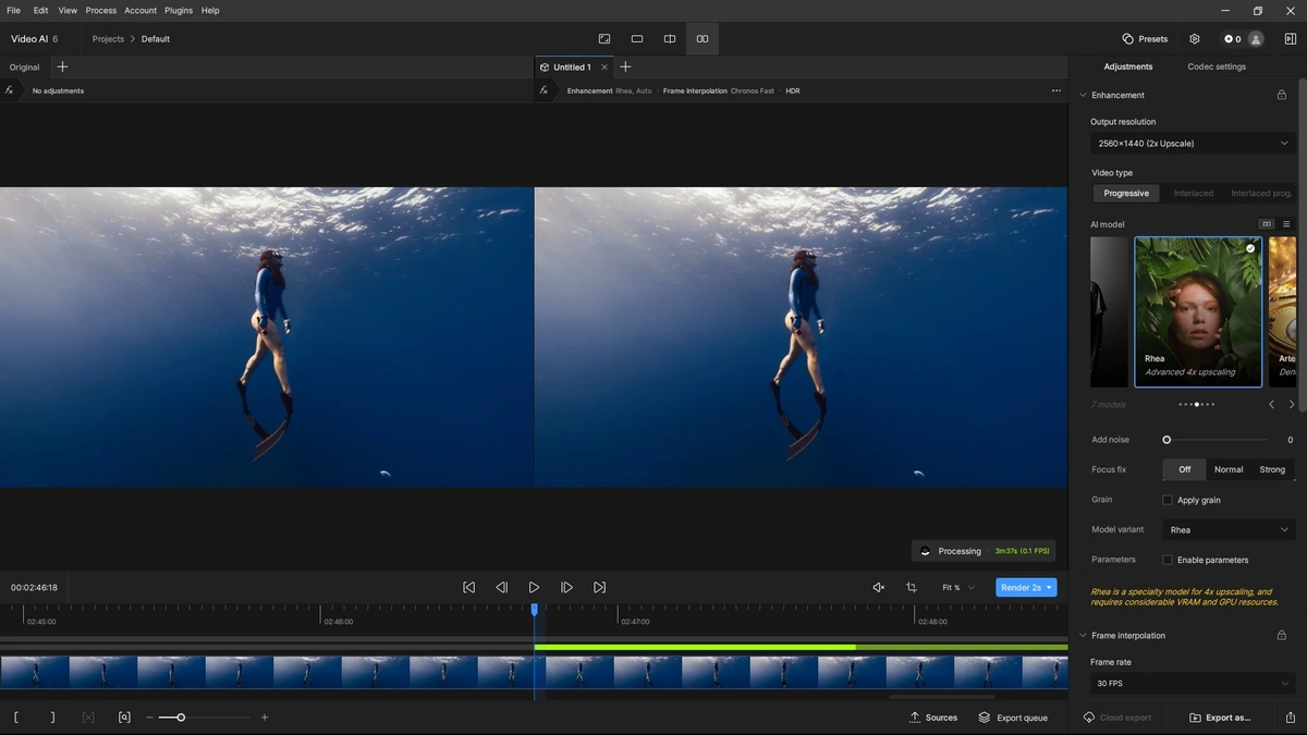 Восстановление видео Topaz Video AI 6.0.3 (x64) Portable by 7997 — изображение 2