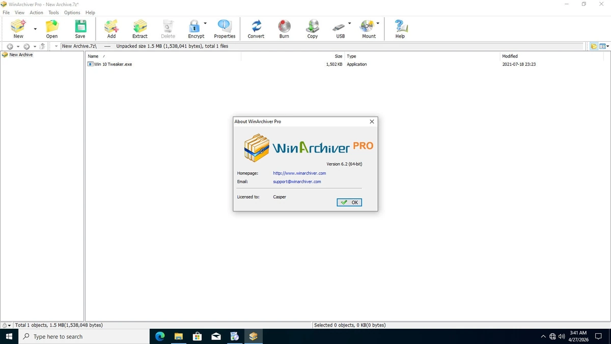 WinArchiver Free / Pro 6.2 — изображение 2