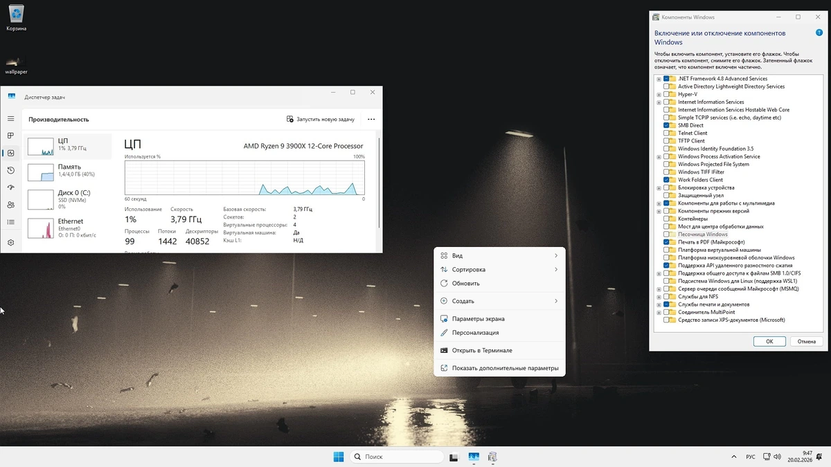Windows 11 Pro 26H1 Build 28000.1575 + Защитник + Магазин без телеметрии — изображение 2