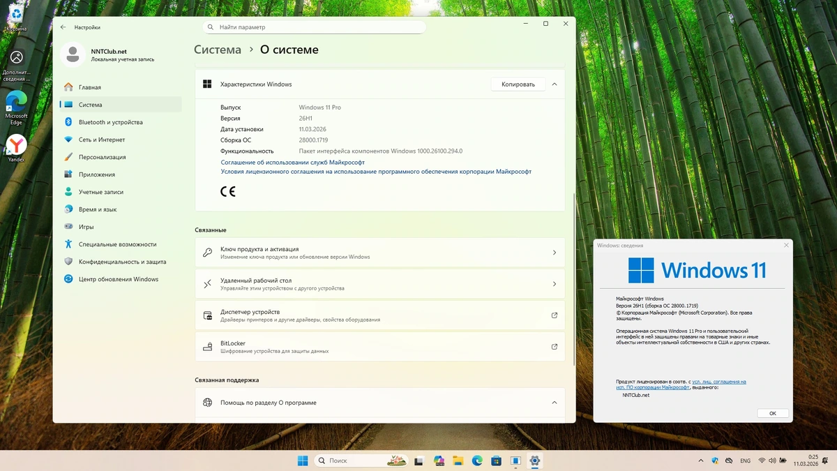 Windows 11 Pro 26H1 Build 28000.1719 Full Март 2026 — изображение 2