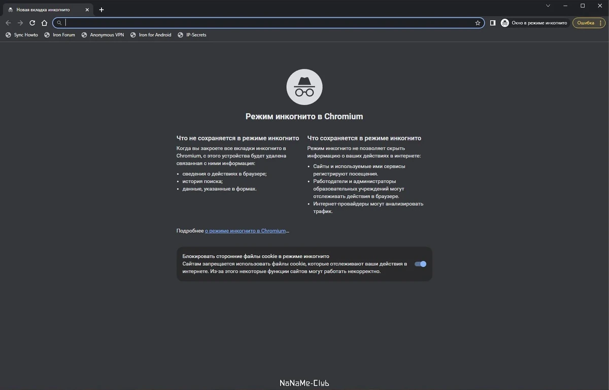 Безопасный браузер - SRWare Iron 108.0.5500.0 + Portable — изображение 2