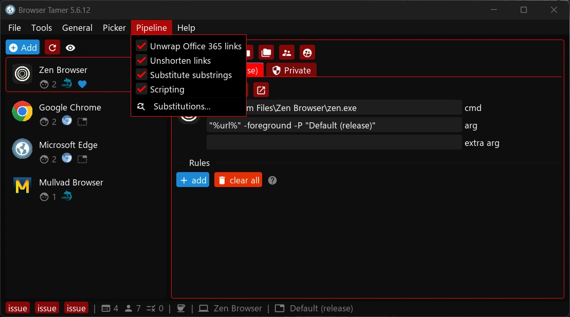 Browser Tamer 5.6.12 Portable — изображение 2