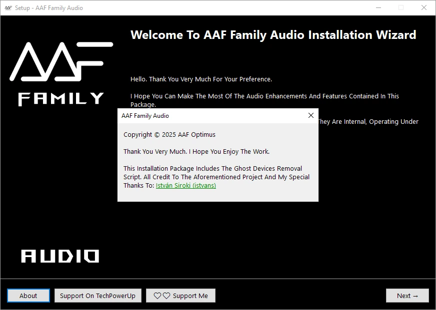 Аудиодрайвер AAF Family DCH Audio Realtek 10.11.9815.1 Mod by AlanFinotty — изображение 2