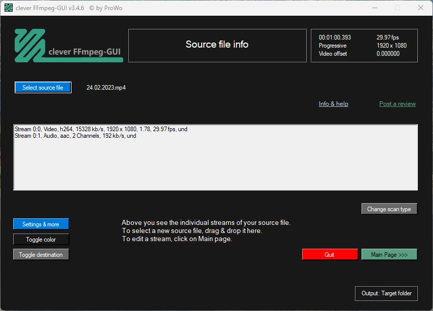 clever FFmpeg-GUI 3.4.6 Portable — изображение 2
