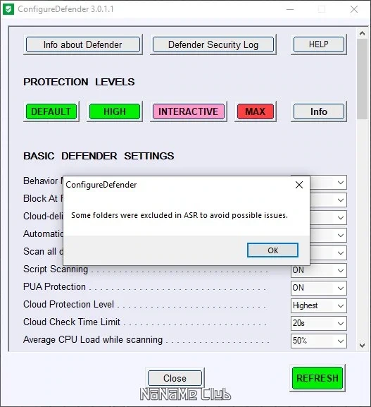 ConfigureDefender 3.1.1.1 Portable — изображение 2