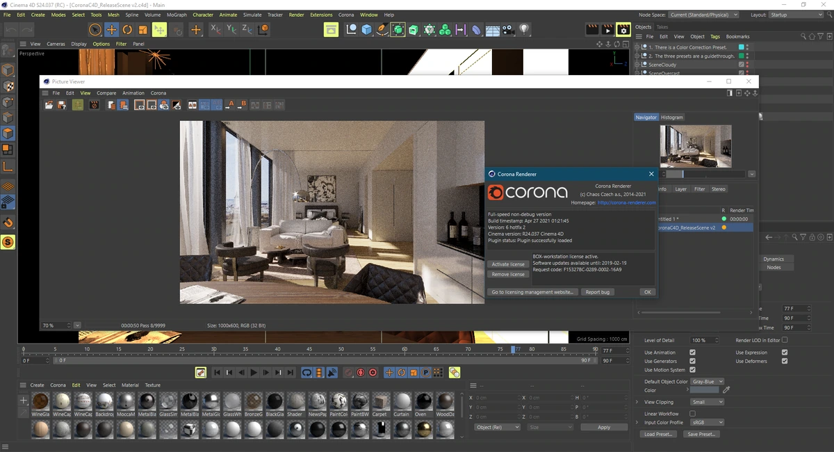 Corona Renderer 6 Hotfix 2 for Cinema 4D R14-S24 — изображение 2