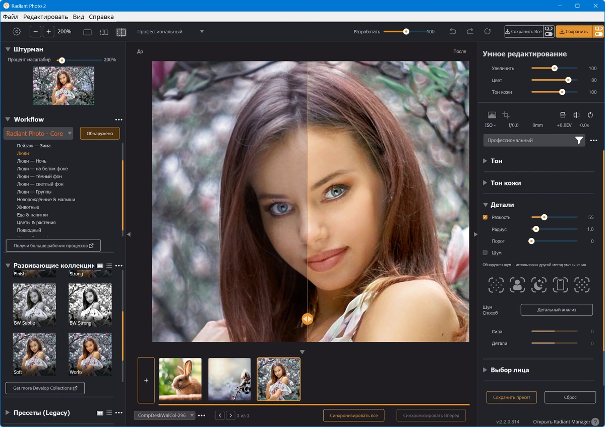 Цветокоррекция фото Radiant Photo 2.2.0.814 + Addons Pack — изображение 2
