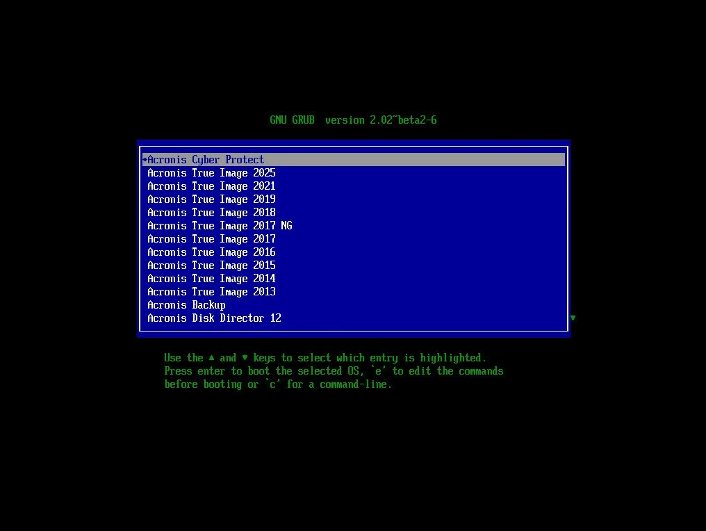 Диск резервного копирования Acronis Boot Disk 2024 05.10.24 Grub4Dos+EFI:GRUB2x64 by Bombokot — изображение 2