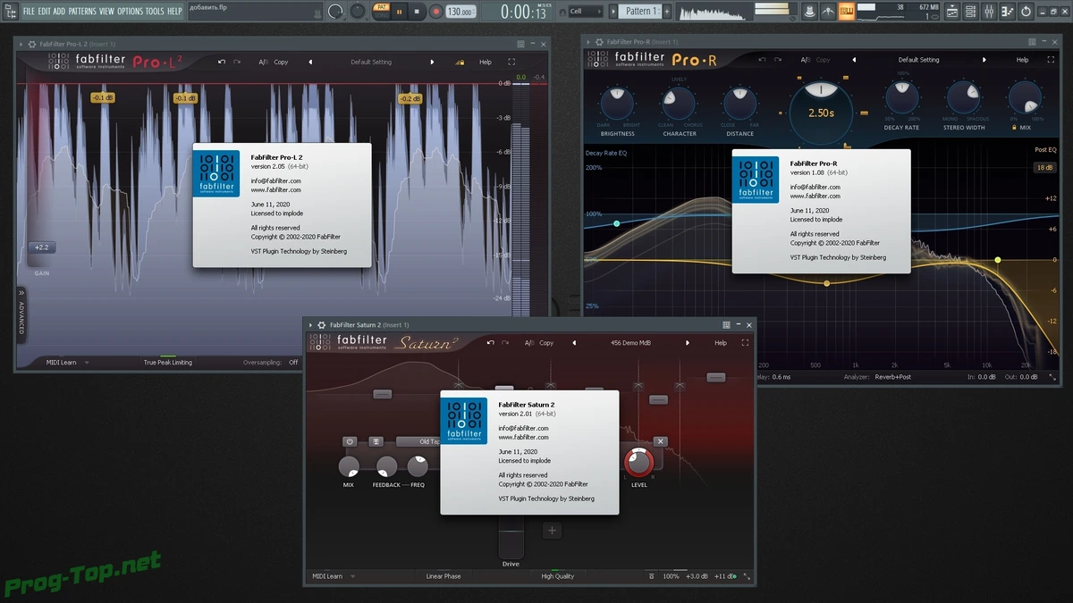 FabFilter набор звуковых плагинов - Total Bundle v2020.06.11 VST, VST3, RTAS, AAX (x86/x64) — изображение 2