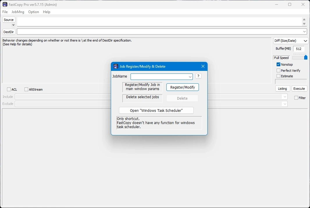 Копирование файлов и папок FastCopy Pro 5.7.15 Portable by FC Portables — изображение 2
