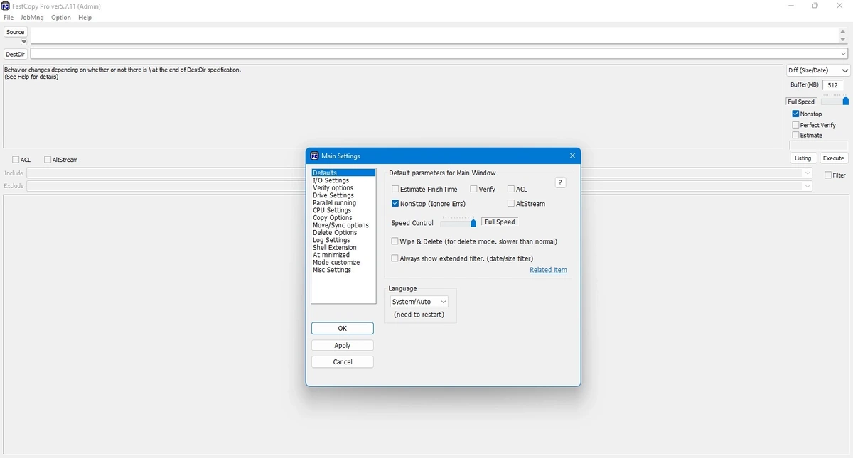 FastCopy Pro 5.7.11 — изображение 2