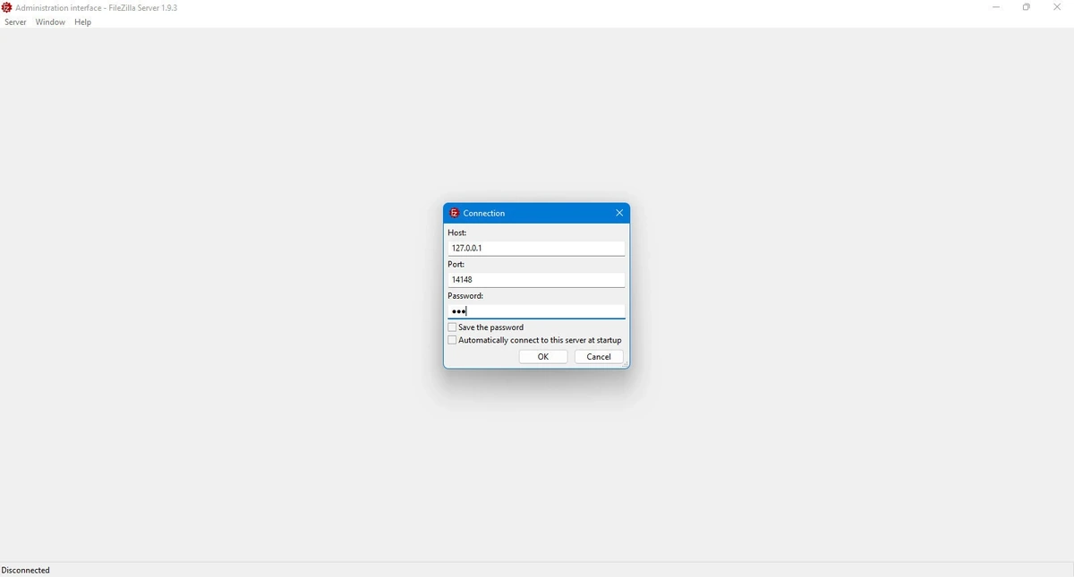 Администрирование сервера FileZilla Server 1.9.3.0 — изображение 2