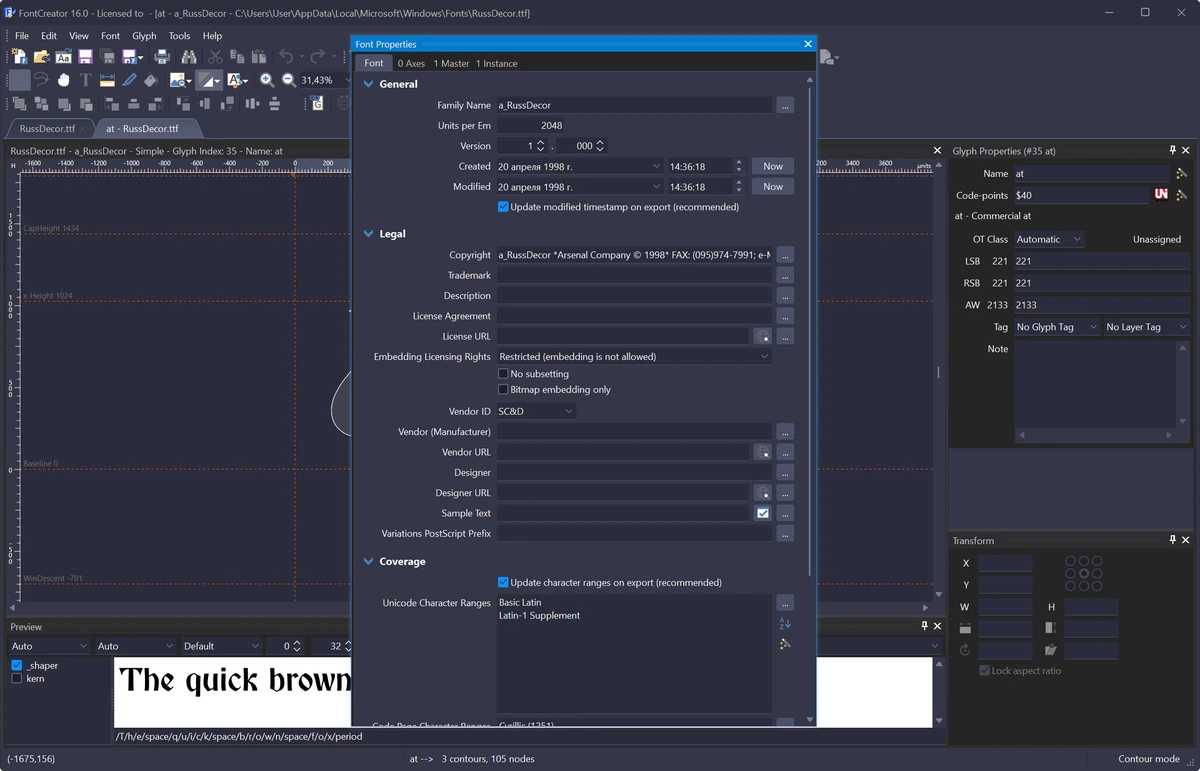 High-Logic FontCreator оригинальные системные шрифты 16.0.0.3070 by 7997 — изображение 2