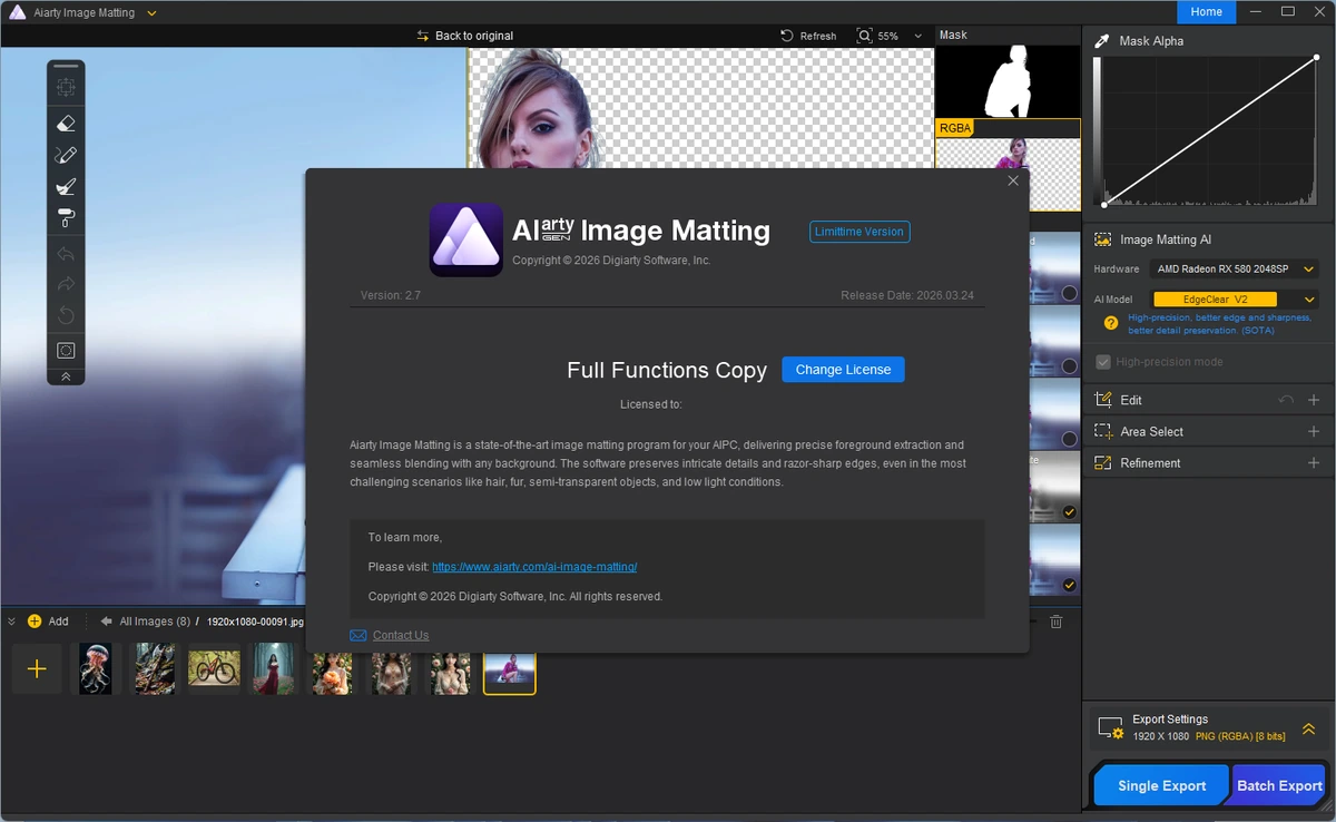 Фоторедактор Digiarty AIArty Image Matting 2.7 by elchupacabra — изображение 2