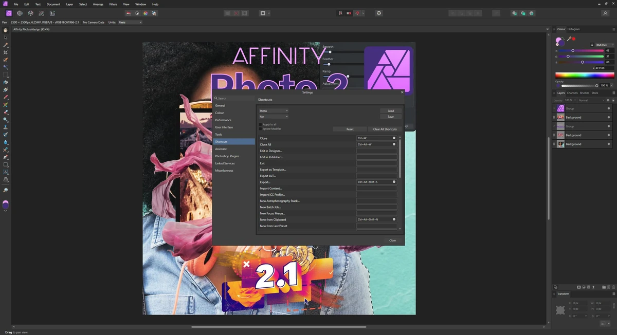 Фоторедактор Serif Affinity Photo 2.1.1.1847 by AlekseyPopovv — изображение 2