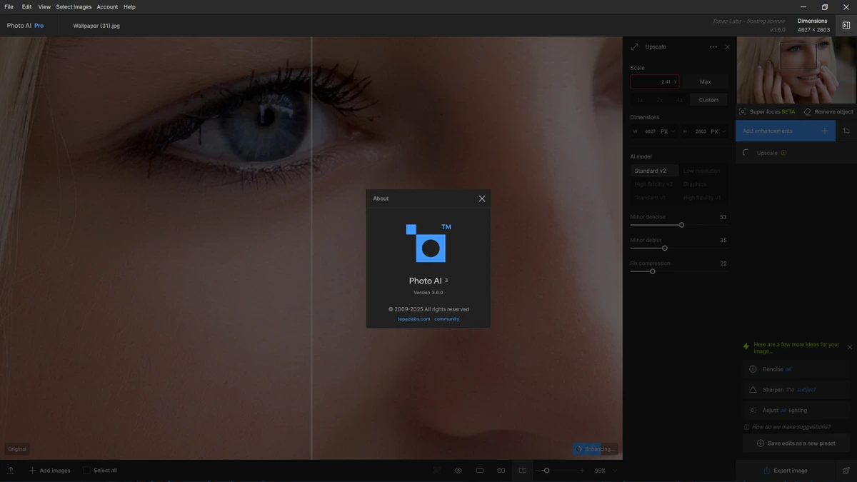 Фоторедактор Topaz Photo AI Pro 3.6.0 by KpoJIuK — изображение 2