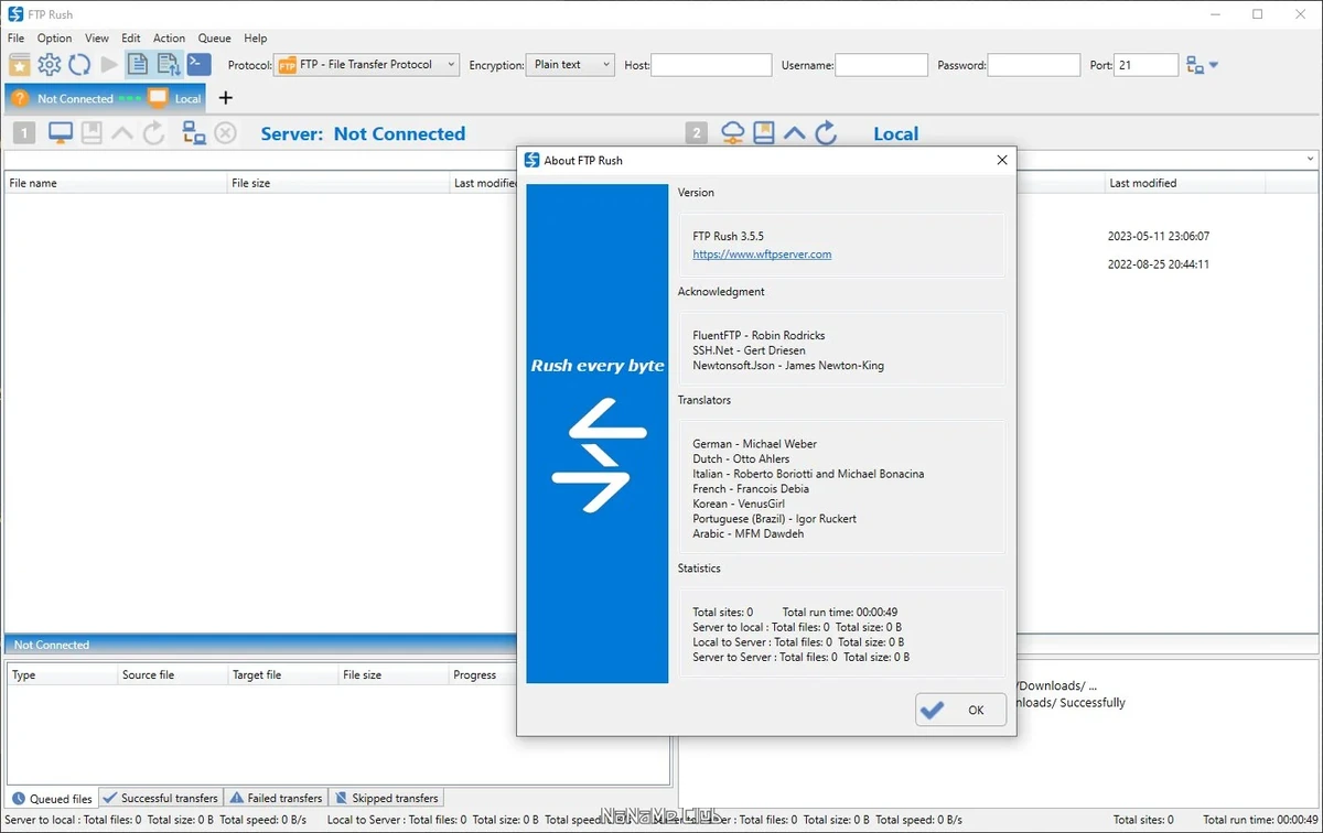 ФТП клиент FTP Rush 3.5.5.0 + Portable — изображение 2