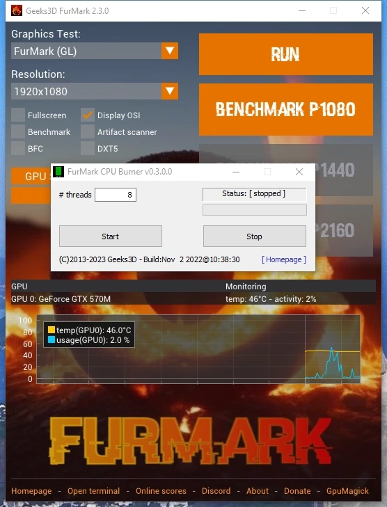 FurMark 2.3.0.0 + Portable — изображение 2