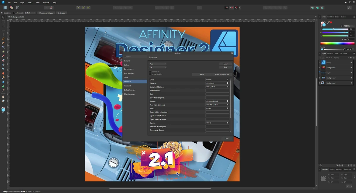 Графический дизайн Serif Affinity Designer 2.1.1.1847 by AlekseyPopovv — изображение 2