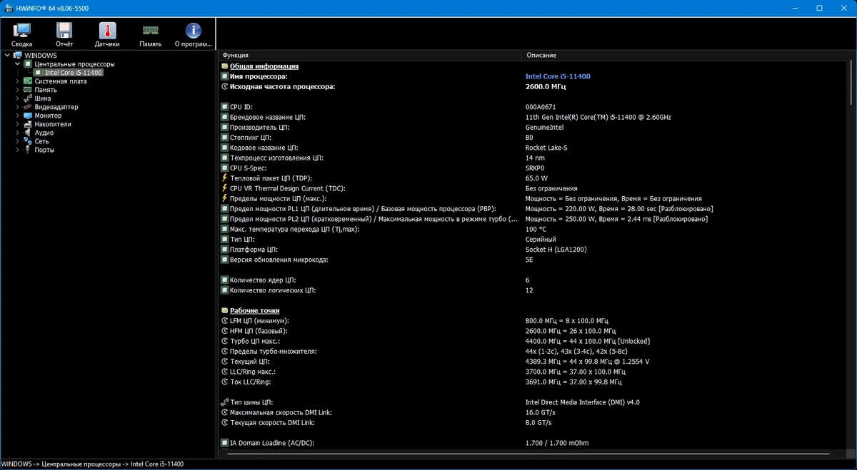 HWiNFO 8.06 Build 5500 + Portable — изображение 2