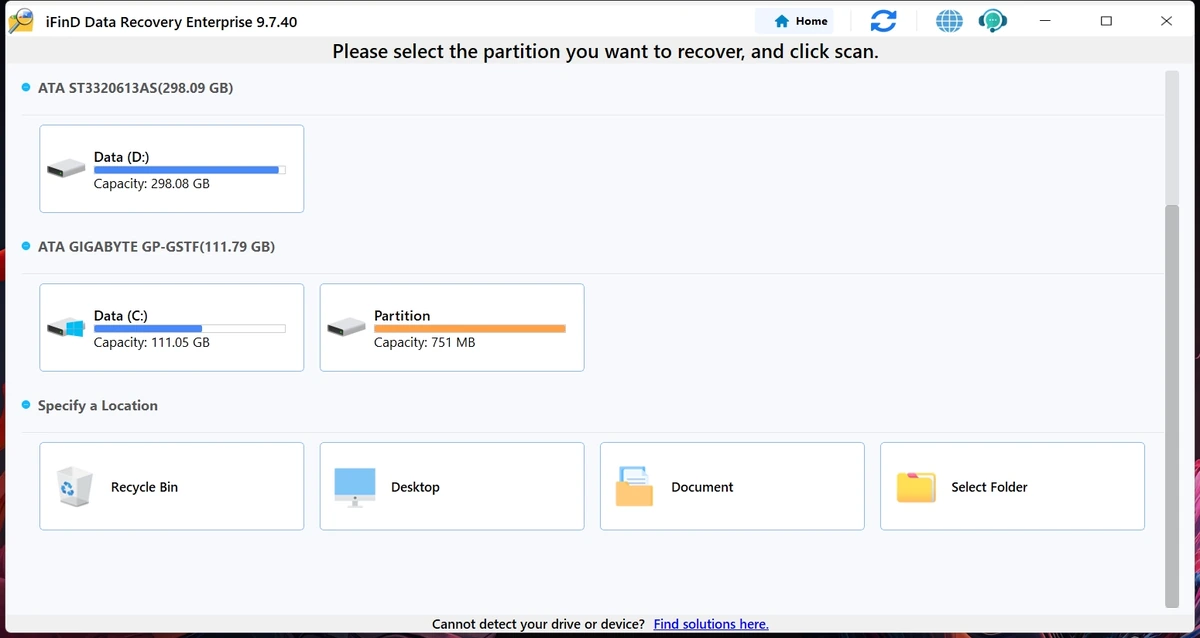 Восстановление потерянных файлов iFind Data Recovery 9.7.40.0 by elchupacabra — изображение 2