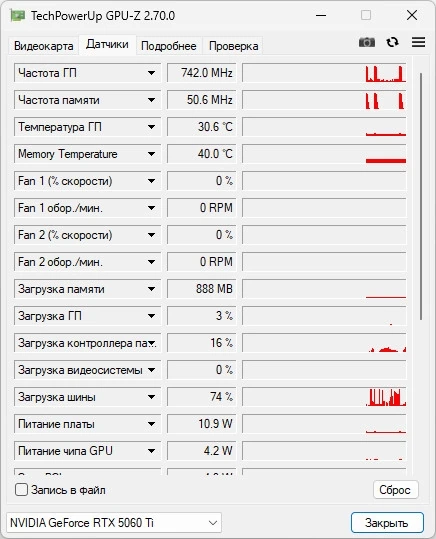 Информация о видеокарте GPU-Z 2.70.0 by druc — изображение 2