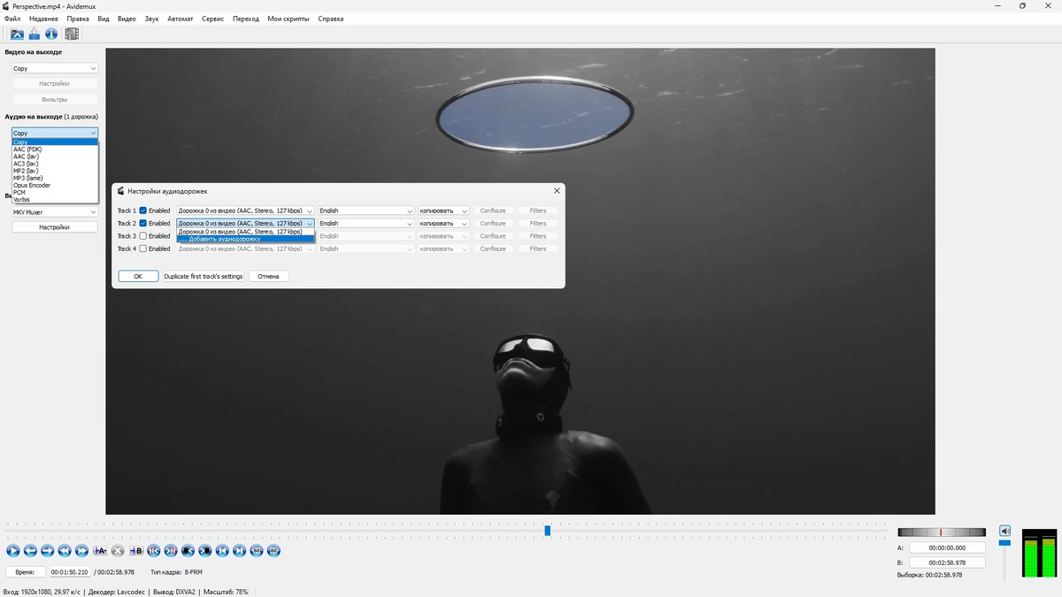 Avidemux 2.8.2 Nightly(r231223) + Portable (x64) — изображение 2