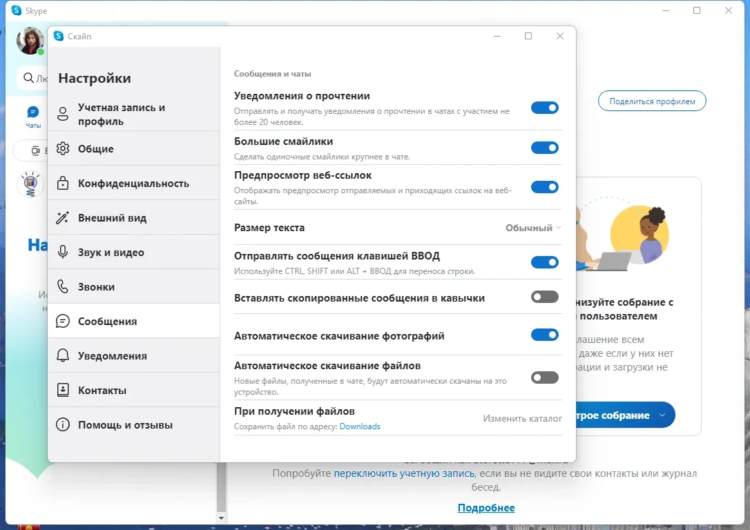 Интернет звонки Skype 8.97.0.204 by KpoJIuK — изображение 2