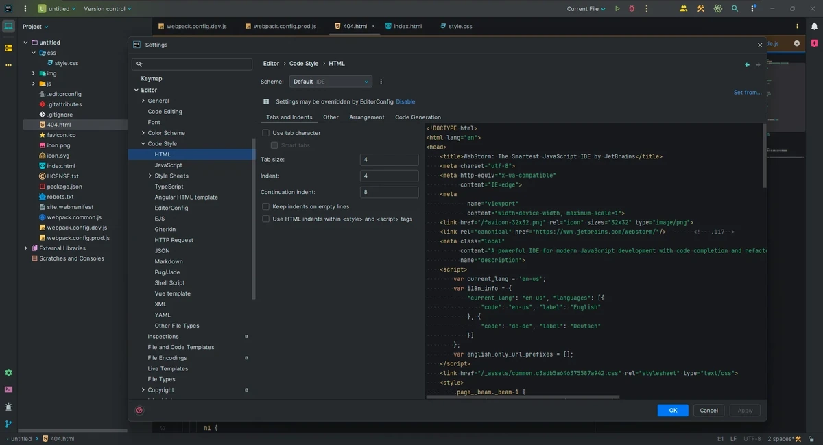 Разработка веб приложений Jetbrains WebStorm 2026.1.4 by IDE`a — изображение 2