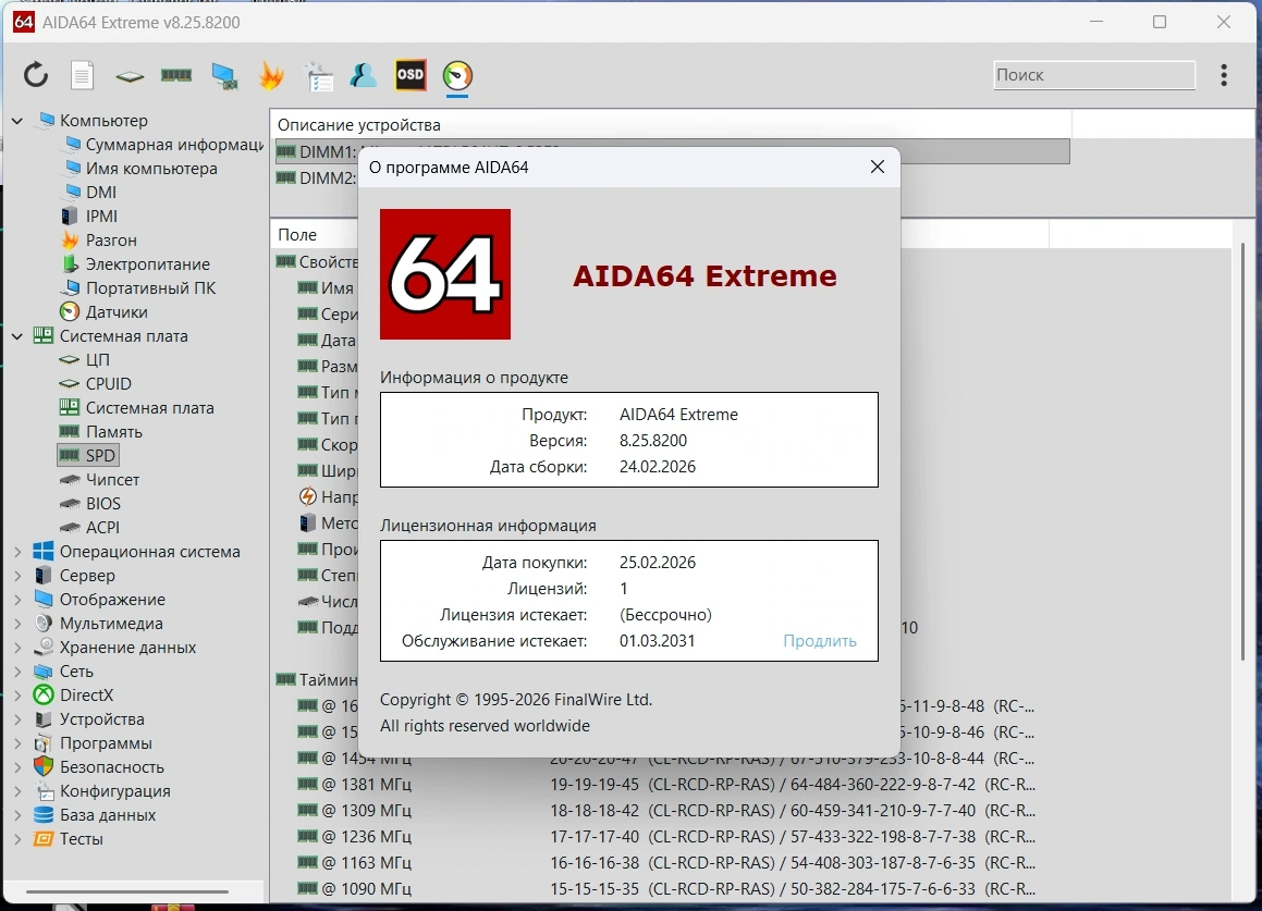 AIDA64 8.25.8200 by TryRooM — изображение 2