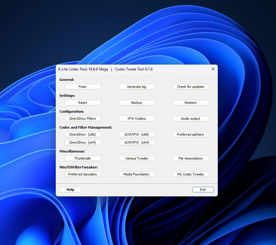 Кодеки для воспроизведения видео K-Lite Codec Pack Update 19.6.8 — изображение 2