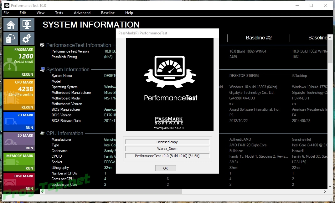 Комплексное тестирование ПК - PassMark PerformanceTest 10.0 Build 1010 RePack (& Portable) by elchupacabra — изображение 2