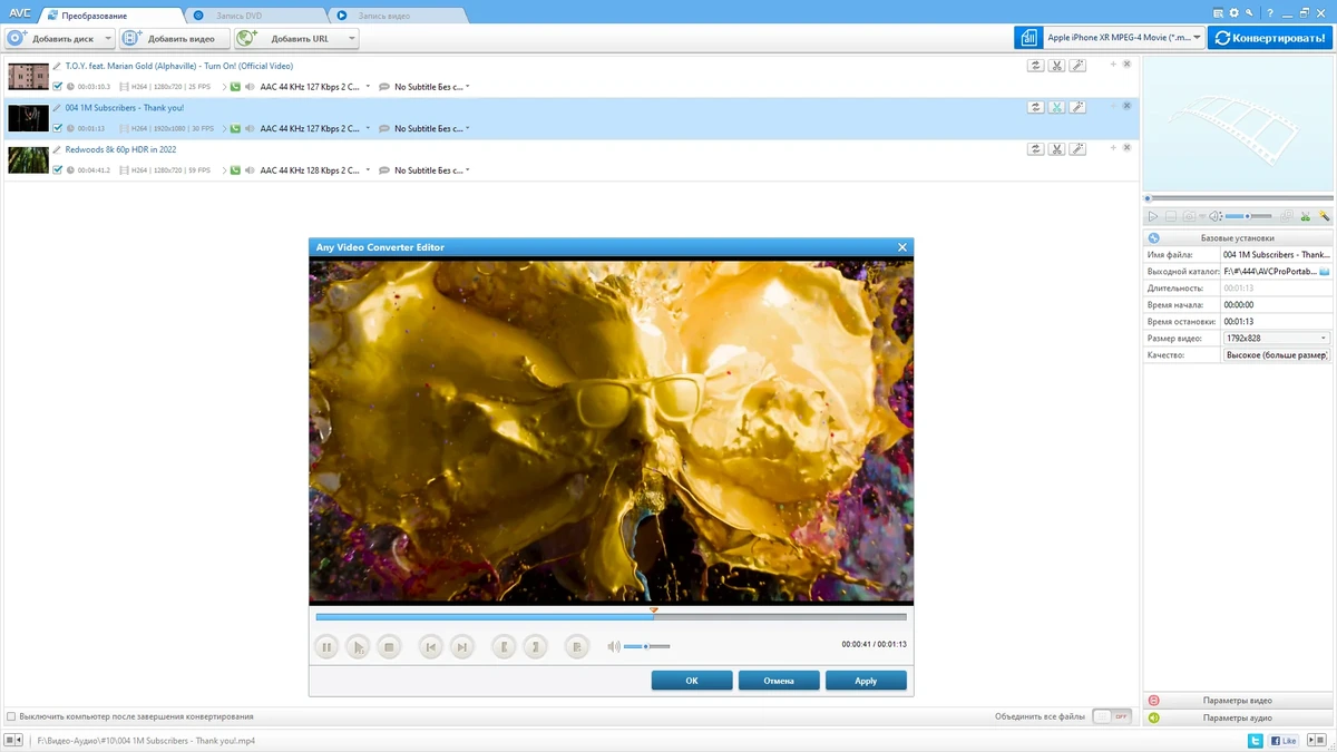 Конвертер видео - Any Video Converter Professional 7.1.7 RePack (& Portable) by TryRooM — изображение 2