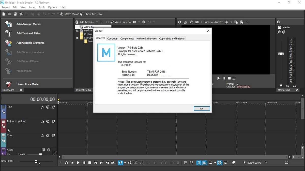 MAGIX VEGAS Movie Studio 17.0.0.223 Platinum (x64) — изображение 2