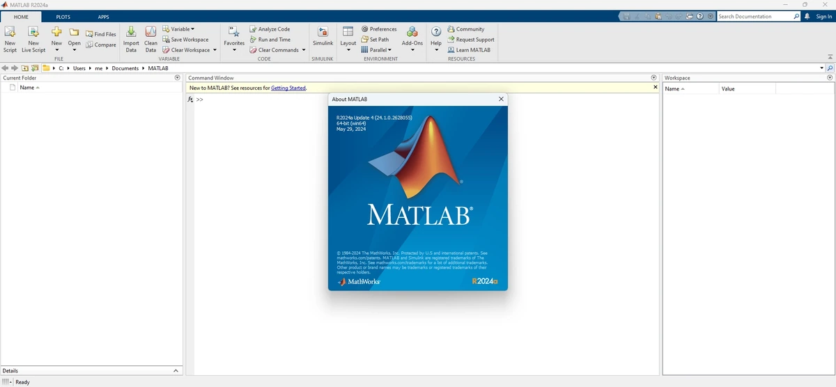 MathWorks MATLAB 24.1.0.2628055 — изображение 2