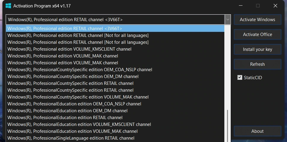 Активация Windows Activation Program 1.17 by Ratiborus — изображение 2