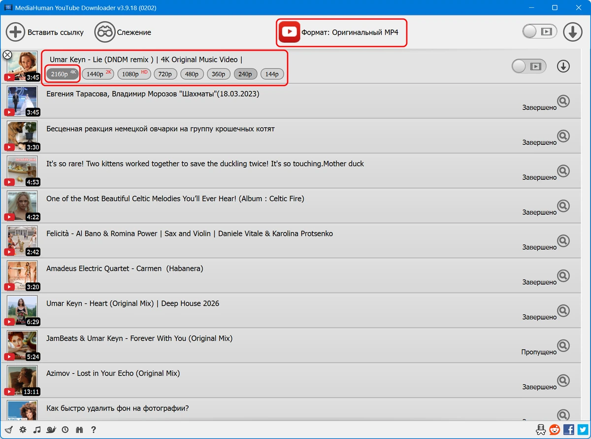 MediaHuman YouTube Downloader 3.9.18 (0202) — изображение 2