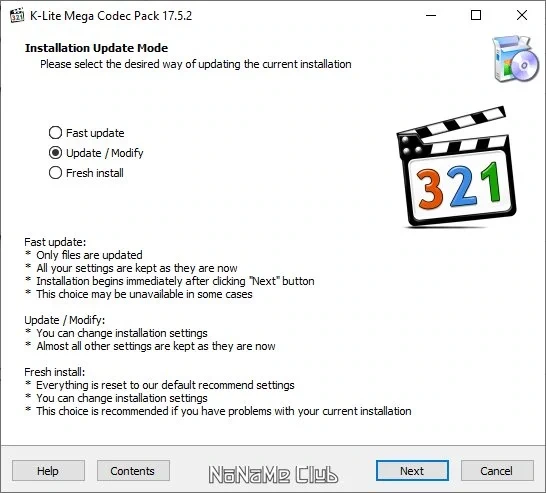 Медиакодеки K-Lite Codec Pack 17.5.2 Mega/Full/Standard/Basic — изображение 2